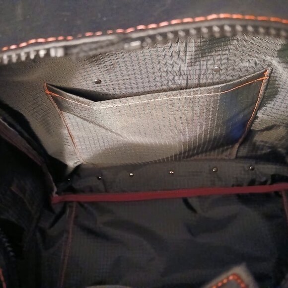 New Repurposed Anonymous Hoodie Backpack Black Bright Pink studded Oversized Bag - Picture 13 of 13